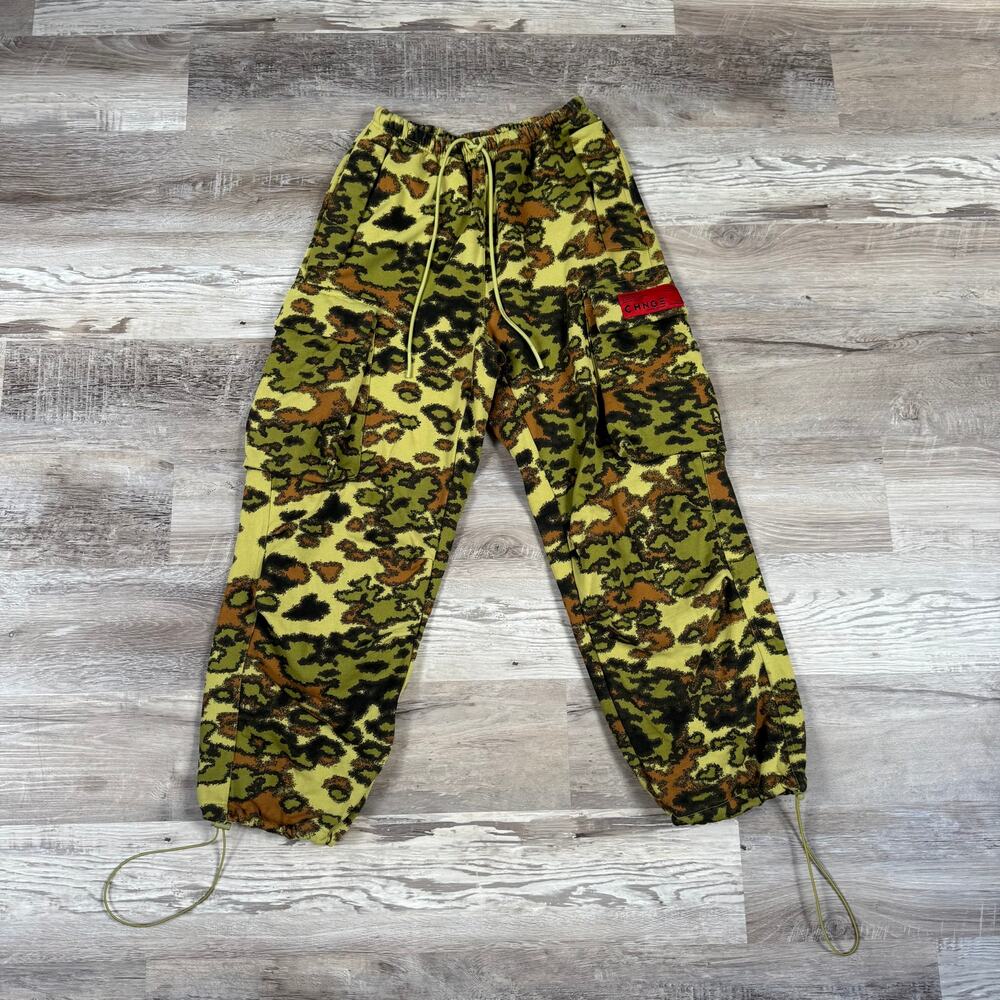 CHNGE Camo Cargo Jogger Sweatpants Streetwear Indie XS Gorpcore Y2K Utility